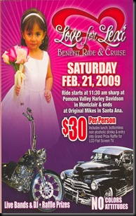 Love for Lexi ride flyer