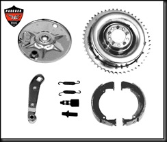 Mech brake parts with logo