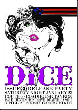 dice issue 30 release party flier