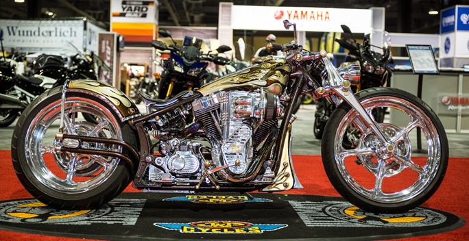 Winner of the Long Beach, CA MOD Harley Class